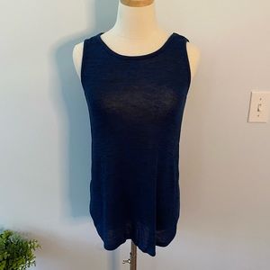Sheer sweater tank- hi-lo